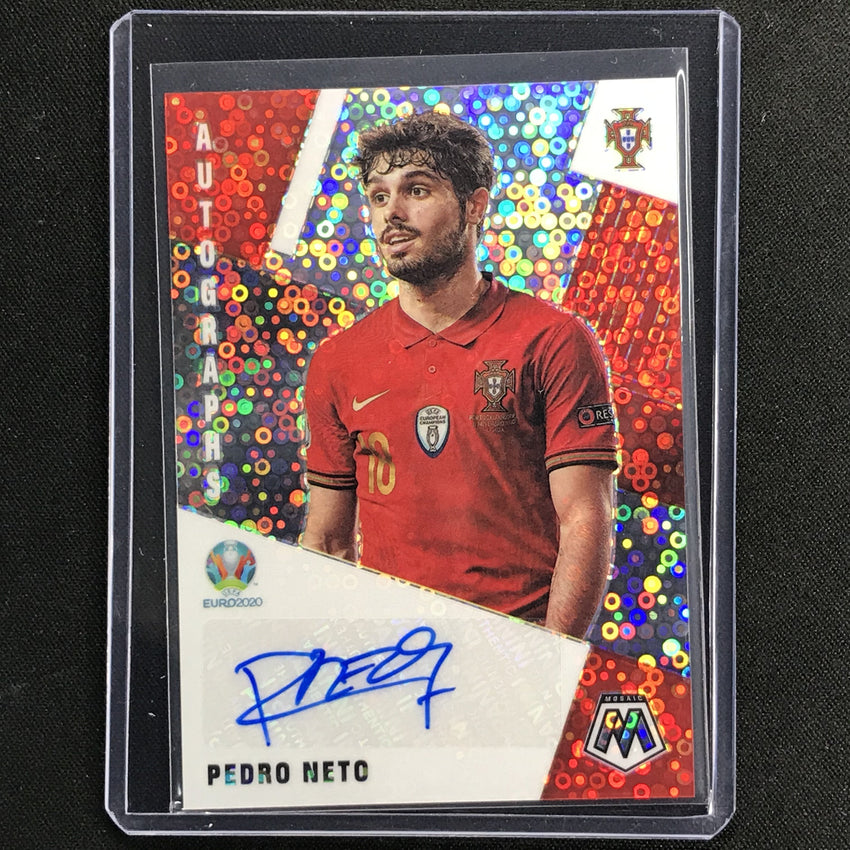2020-21 Mosaic Uefa Euro Pedro Neto Autographs Silver Circles No Pn B