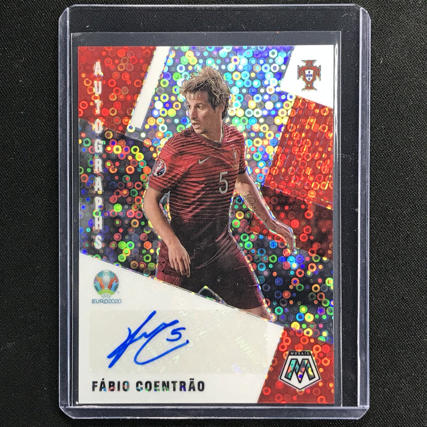 2020-21 Mosaic Uefa Euro Fabio Coentrao Autographs Silver Circles No Fc