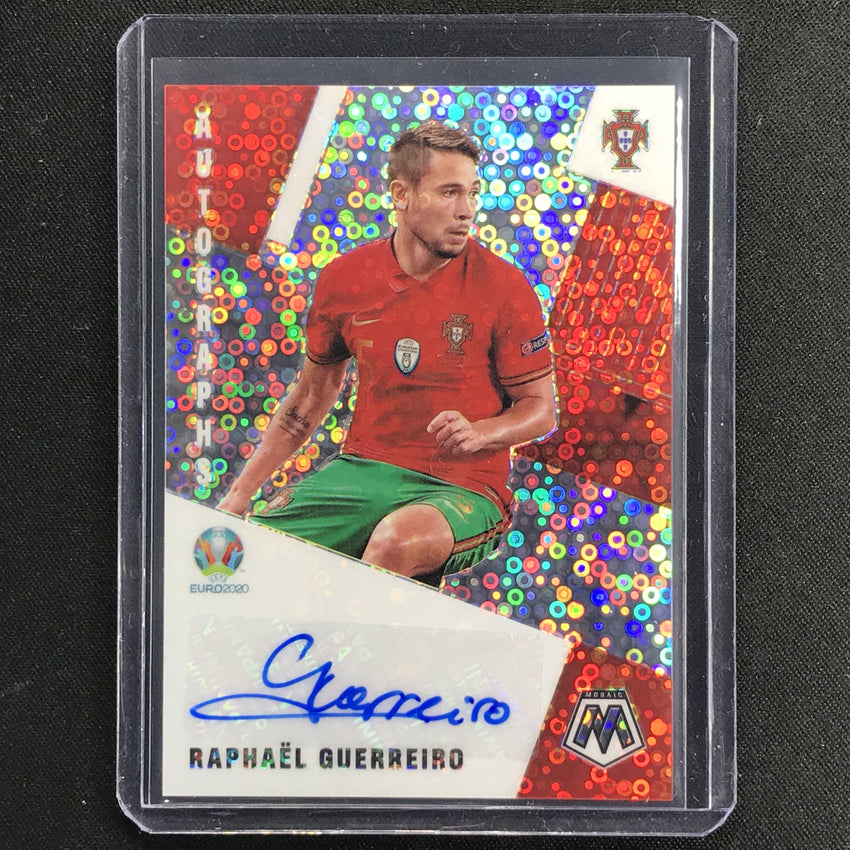 2020-21 Mosaic Uefa Euro Raphael Guerreiro Autographs Silver Circles No Rg
