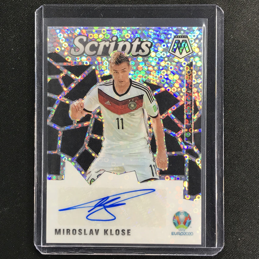 2020-21 Mosaic UEFA Euro MIROSLAV KLOSE Scripts Auto Silver Circles #MKL