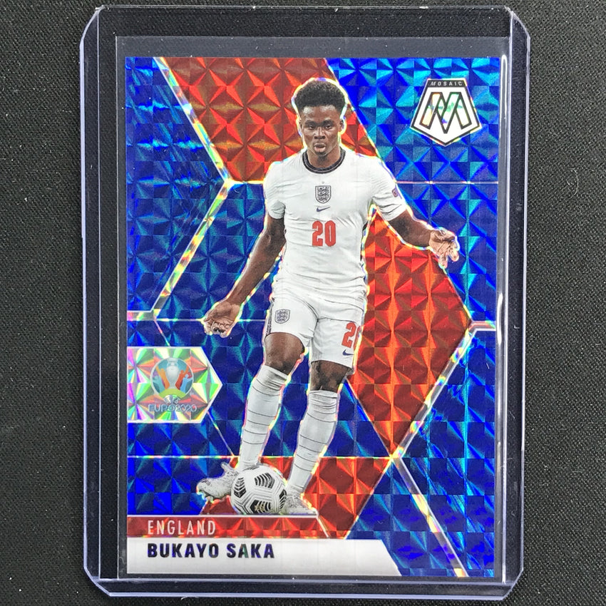 2020-21 Mosaic Uefa Euro Bukayo Saka Base Blue 87/99 No 106
