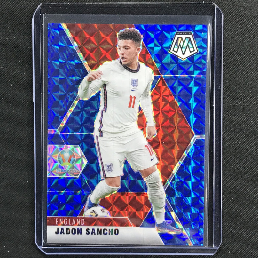 2020-21 Mosaic Uefa Euro Jadon Sancho Base Blue 29/99 No 110