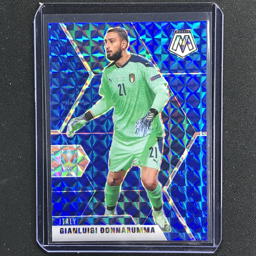 2020-21 Mosaic Uefa Euro Gianluigi Donnarumma Base Blue 34/99 No 131