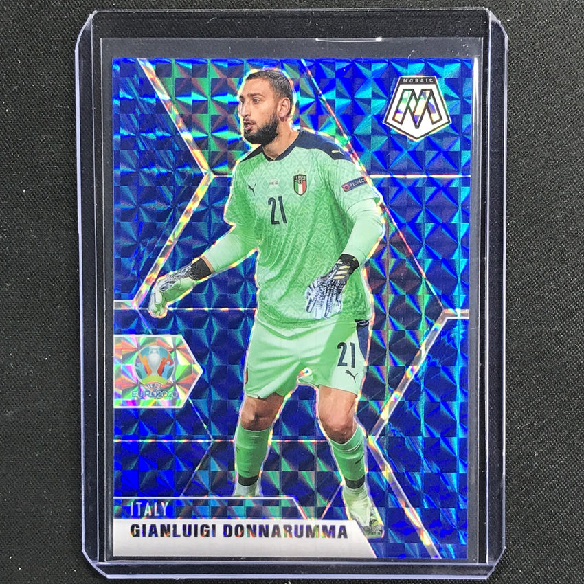 2020-21 Mosaic Uefa Euro Gianluigi Donnarumma Base Blue 63/99 No 131