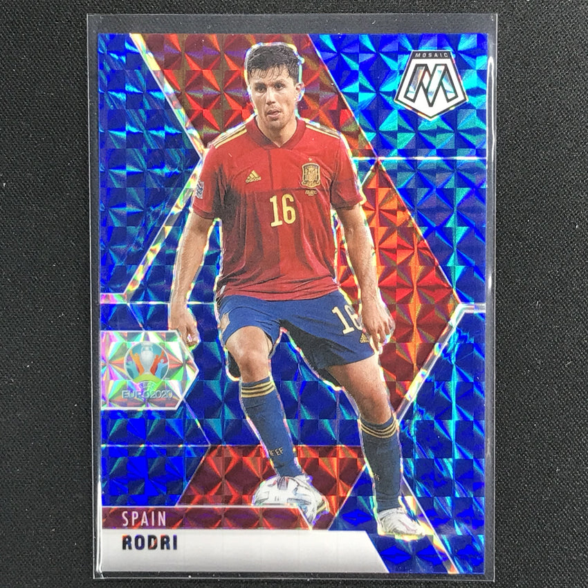 2020-21 Mosaic Uefa Euro Rodri Base Blue 36/99 No 167