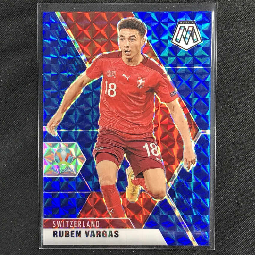 2020-21 Mosaic Uefa Euro Ruben Vargas Base Blue 43/99 No 178