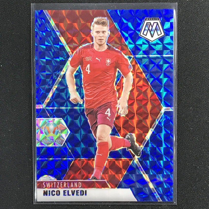 2020-21 Mosaic Uefa Euro Nico Elvedi Base Blue 10/99 No 185