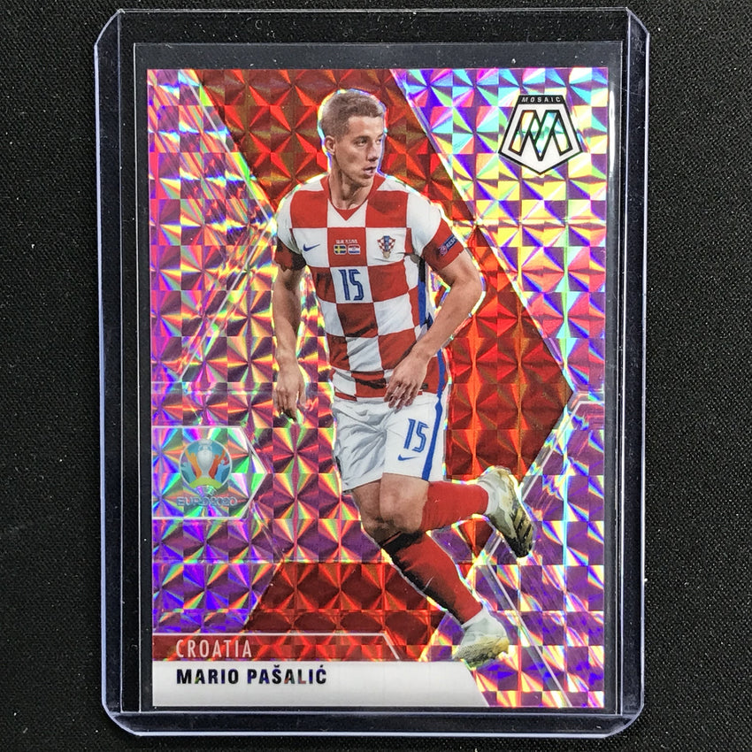 2020-21 Mosaic Uefa Euro Mario Pasalic Base Purple 31/49 No 19