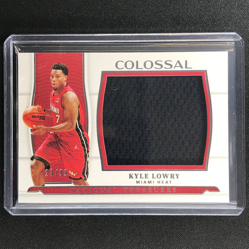 2021-22 National Treasures Kyle Lowry Colossal Memorabilia Jersey 23/99