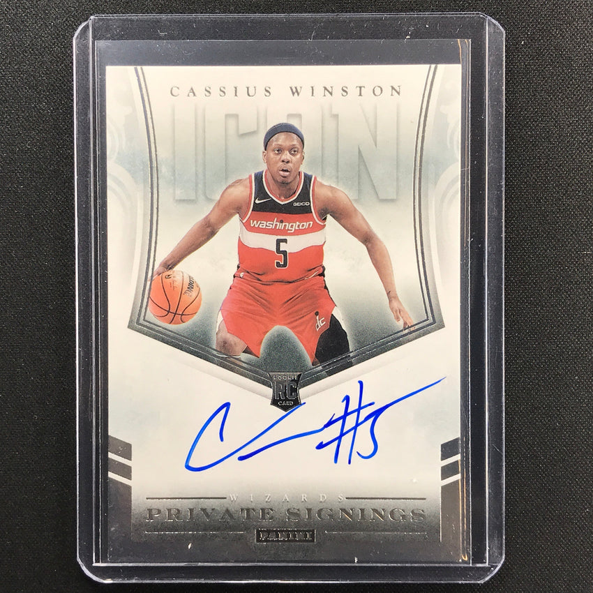 2021-22 National Treasures CASSIUS WINSTON Rookie Private Signing Icon Auto #CWI