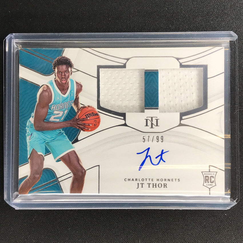 2021-22 National Treasures Jt Thor Rookie Materials Dual Jersey Auto 57/99