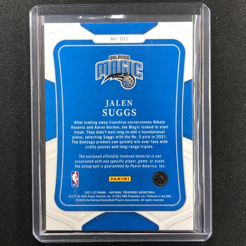 2021-22 National Treasures Jalen Suggs Rookie Patch Auto Bronze 23/49