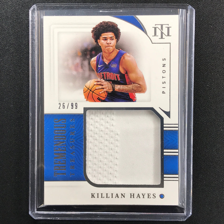 2021-22 National Treasures Killian Hayes Tremendous Treasures Jersey 26/99