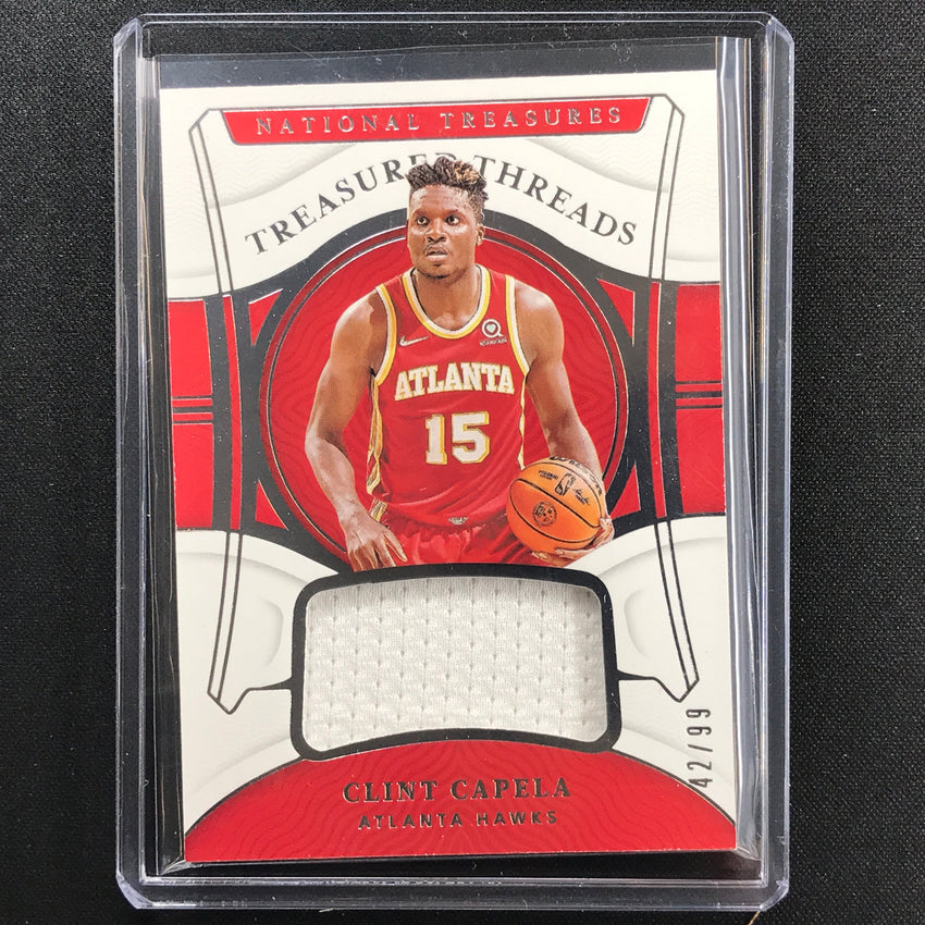 2021-22 National Treasures Clint Capela Treasured Threads Jersey 42/99