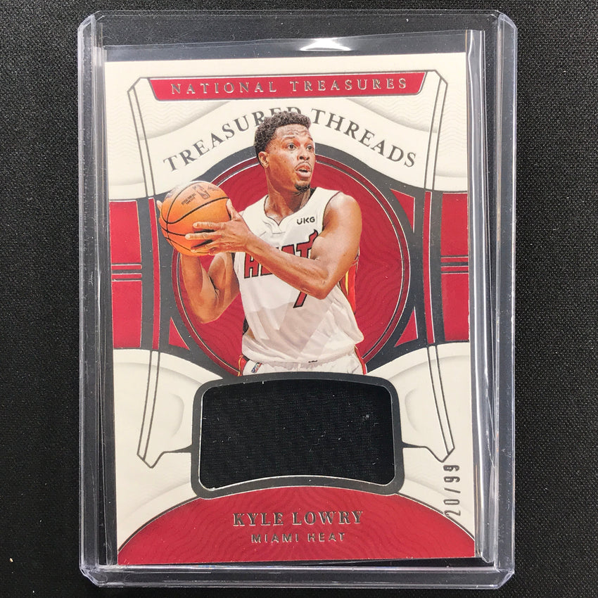 2021-22 National Treasures Kyle Lowry Treasured Threads Jersey 20/99