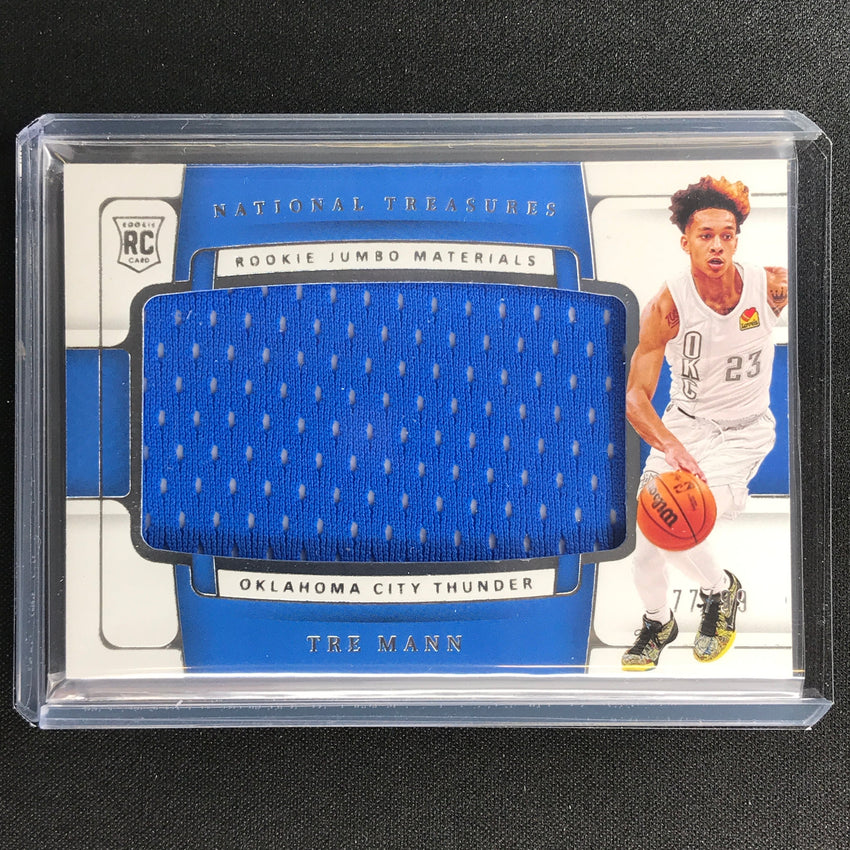 2021-22 National Treasures Tre Mann Rookie Jumbo Jersey Memorabilia 77/99