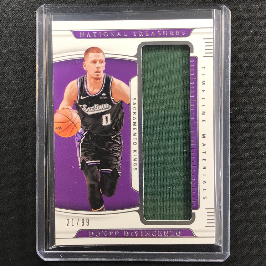 2021-22 National Treasures Donte Divincenzo Timeless Materials Jersey 21/99