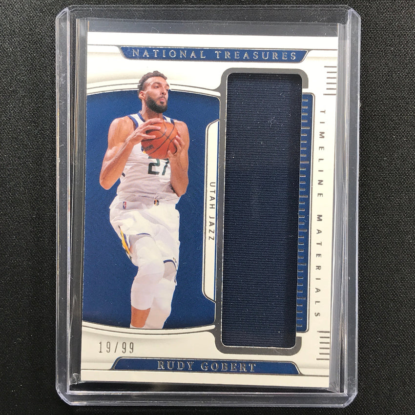 2021-22 National Treasures Rudy Gobert Timeless Materials Jersey 19/99