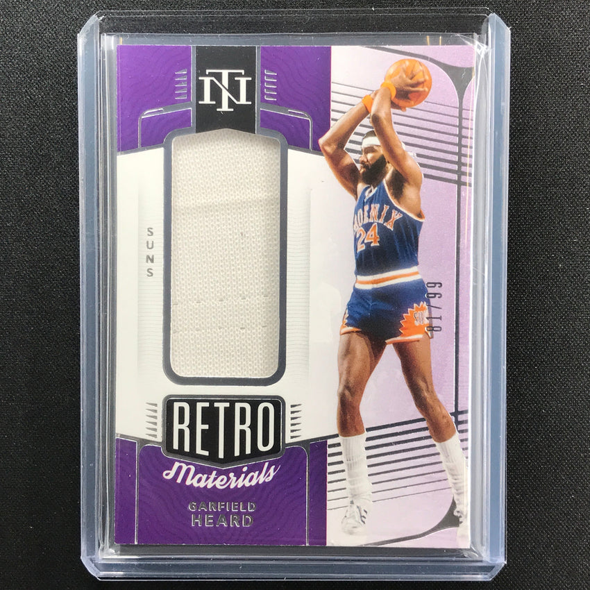 2021-22 National Treasures Garfield Heard Retro Materials Jersey 81/99