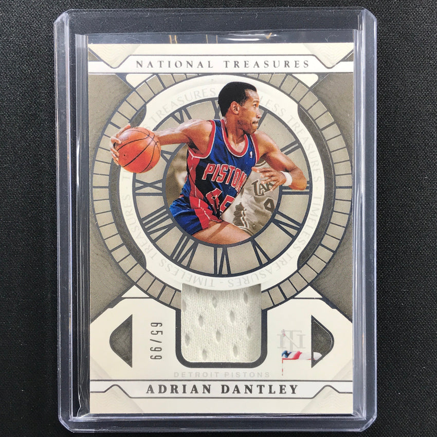 2021-22 National Treasures Adrian Dantley Timeless Treasures Jersey 65/99