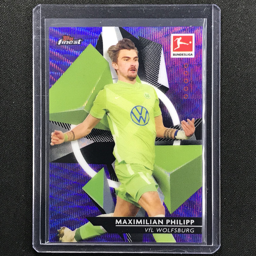 2020-21 Finest Bundesliga Maximilian Philipp Base Refractor Purple Wave 243/250