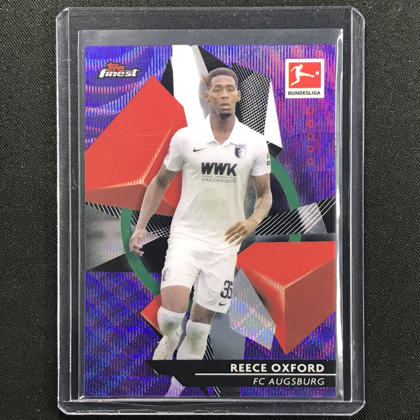 2020-21 Finest Bundesliga Reece Oxford Base Refractor Purple Wave 201/250