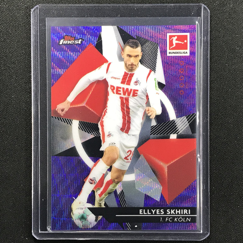 2020-21 Finest Bundesliga Ellyes Skhiri Base Refractor Purple Wave 119/250