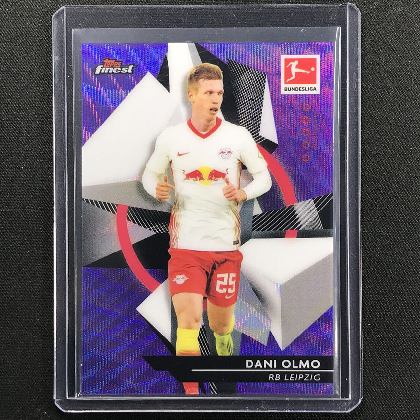 2020-21 Finest Bundesliga Dani Olmo Base Refractor Purple Wave 154/250