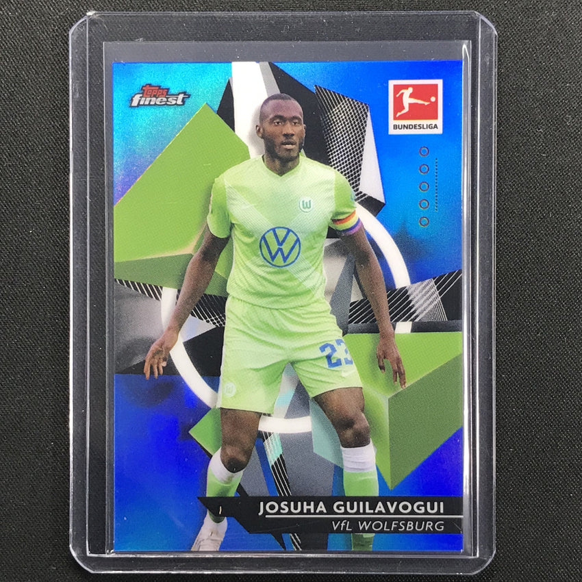 2020-21 Finest Bundesliga Joshua Guilavogui Base Refractor Blue 101/150