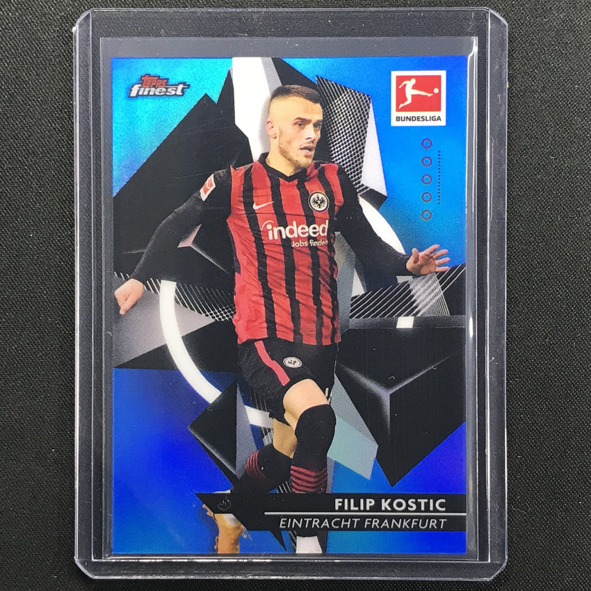 2020-21 Finest Bundesliga Filip Kostic Base Refractor Blue 52/150