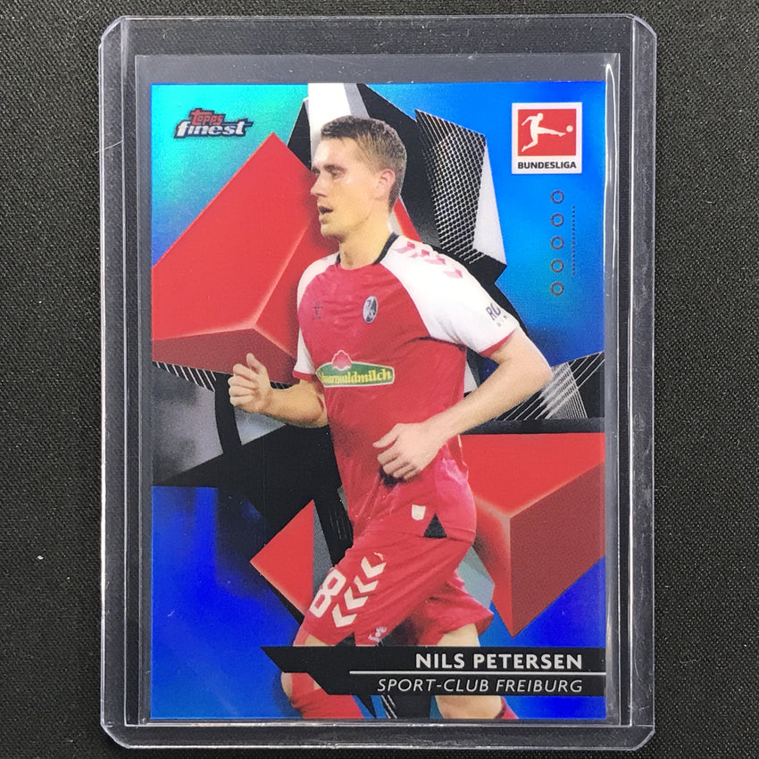 2020-21 Finest Bundesliga Nils Petersen Base Refractor Blue 150/150