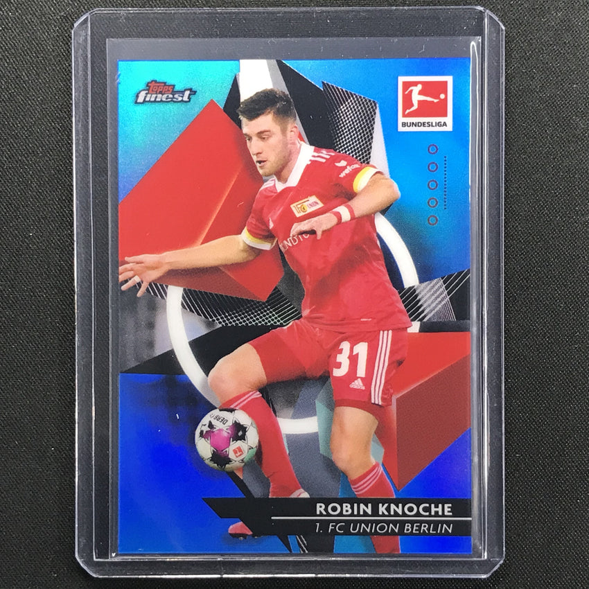 2020-21 Finest Bundesliga Robin Knoche Base Refractor Blue 29/150