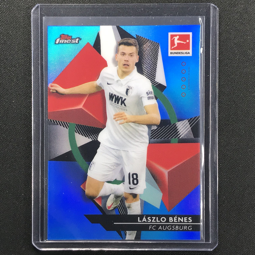 2020-21 Finest Bundesliga Laszlo Benes Base Refractor Blue 43/150