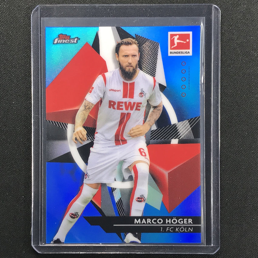 2020-21 Finest Bundesliga Marco Hoger Base Refractor Blue 76/150