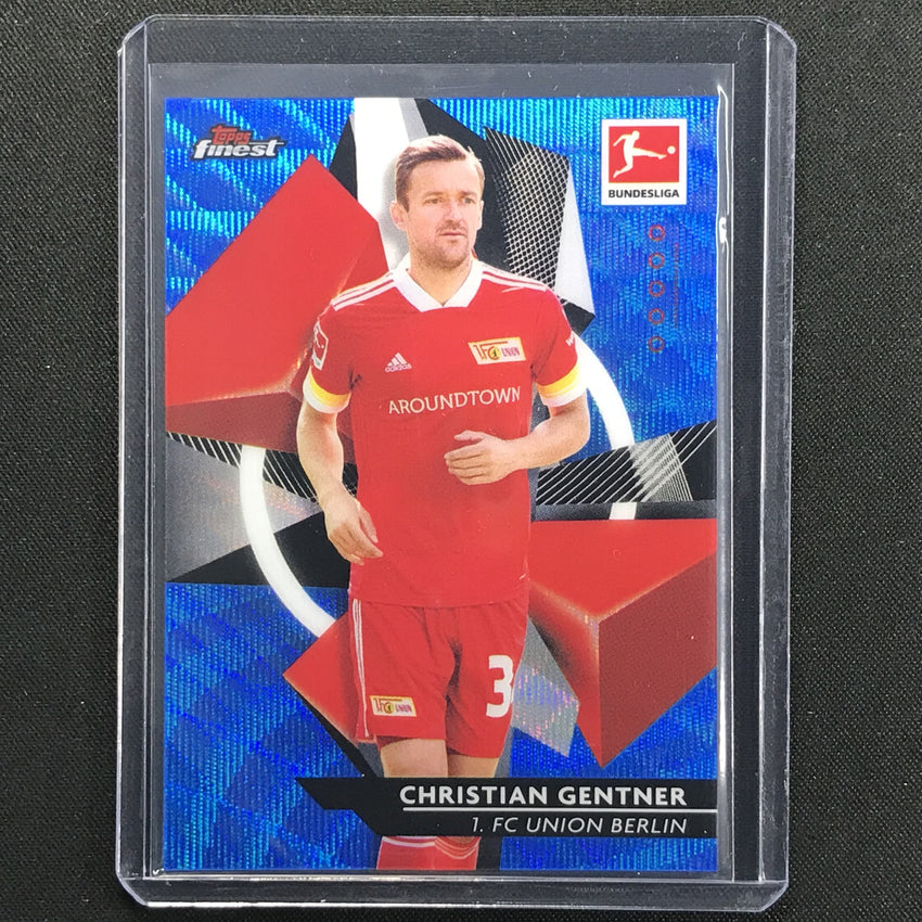 2020-21 Finest Bundesliga Christian Gentner Base Refractor Blue Wave 90/150