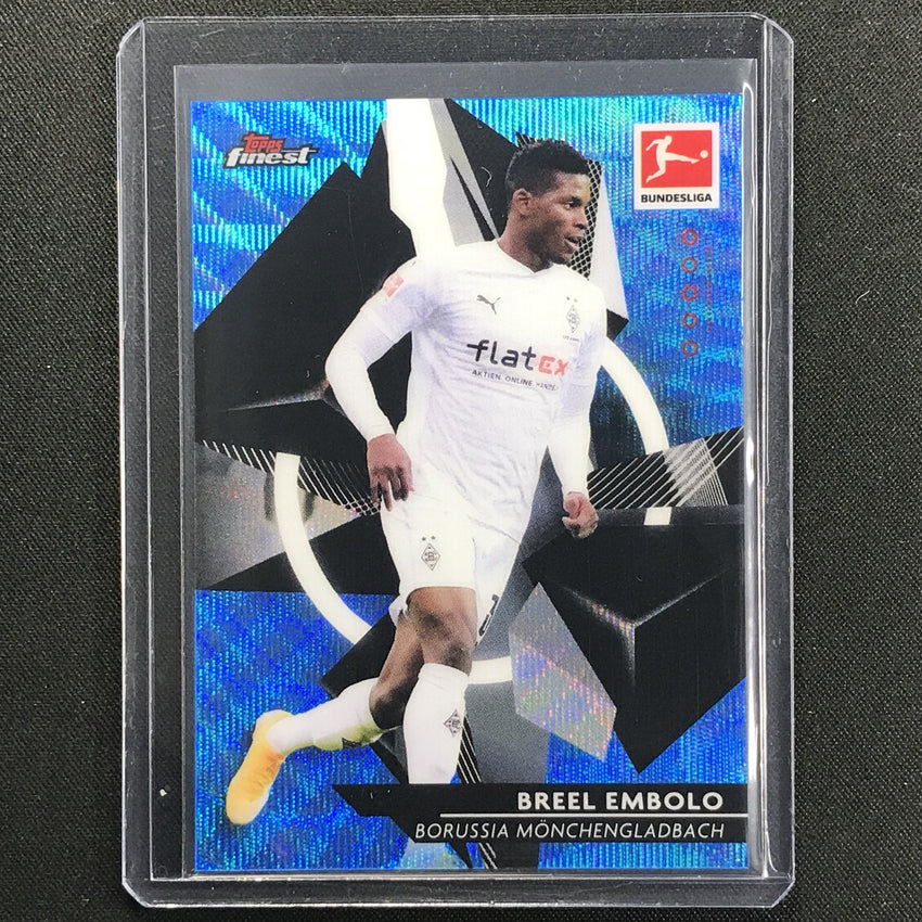 2020-21 Finest Bundesliga Breel Embolo Base Refractor Blue Wave 96/150