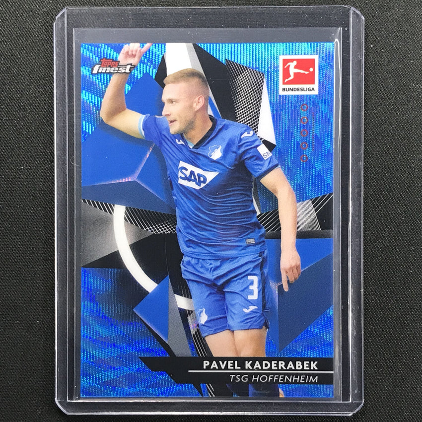 2020-21 Finest Bundesliga Pavel Kaderabek Base Refractor Blue Wave 61/150