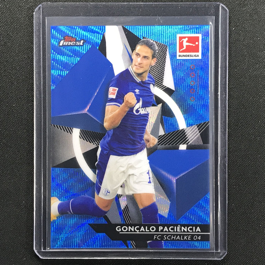 2020-21 Finest Bundesliga Goncalo Paciencia Base Refractor Blue Wave 58/150