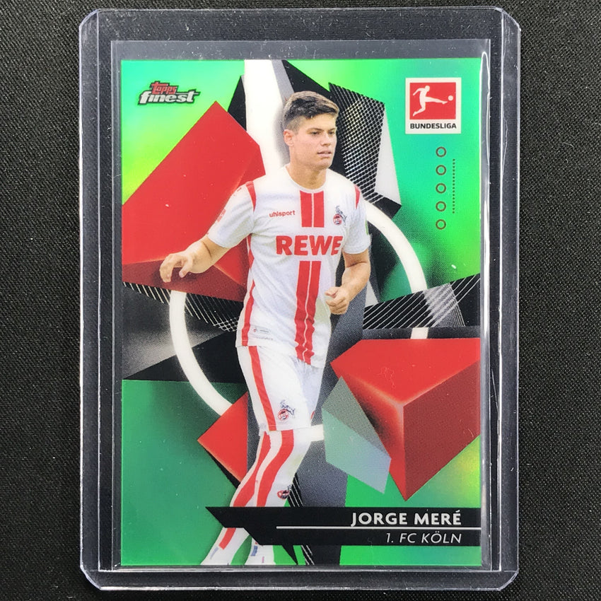 2020-21 Finest Bundesliga Jorge Mere Base Refractor Green 7/99