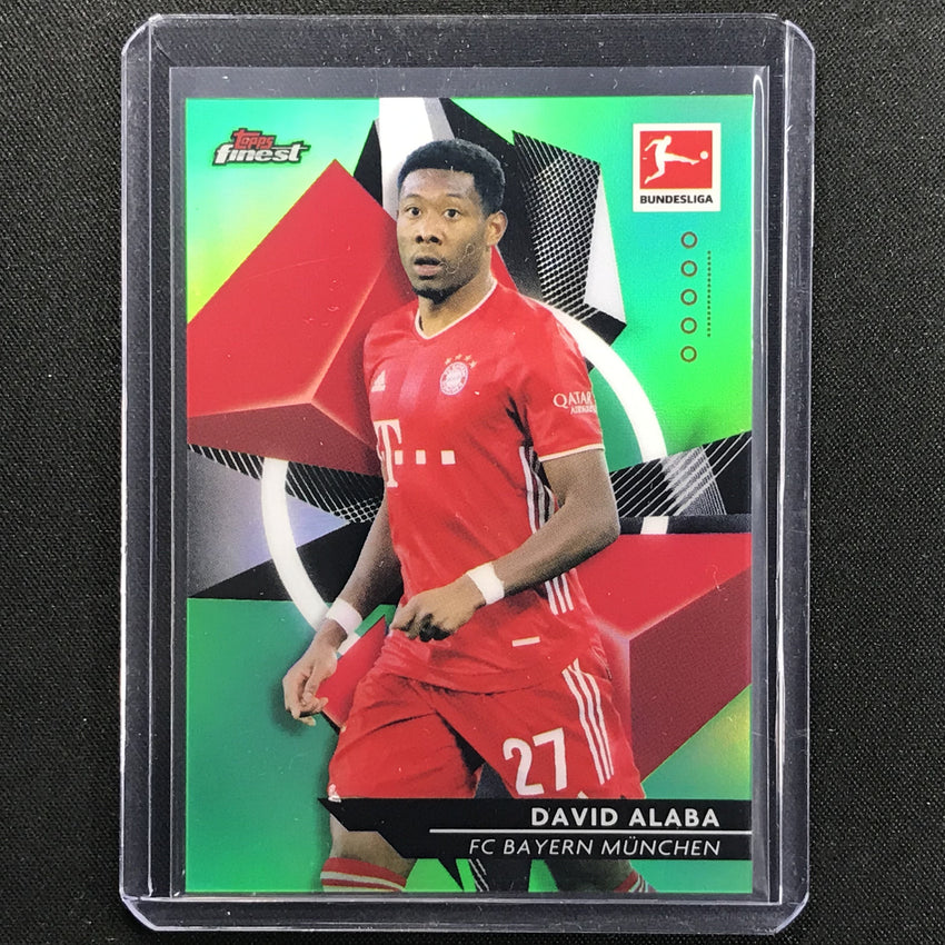 2020-21 Finest Bundesliga David Alaba Base Refractor Green 10/99