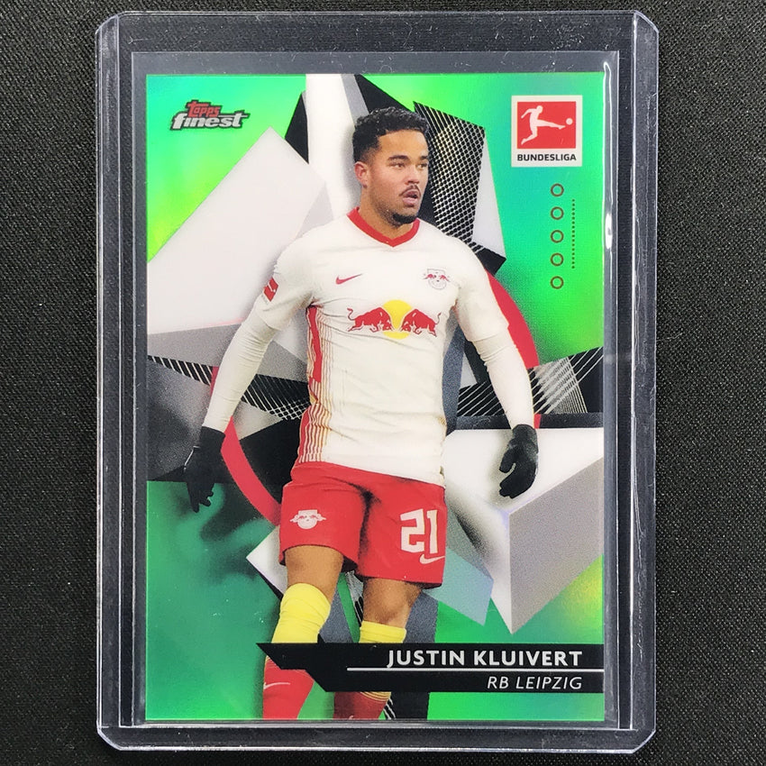2020-21 Finest Bundesliga Justin Kluivert Base Refractor Green 73/99