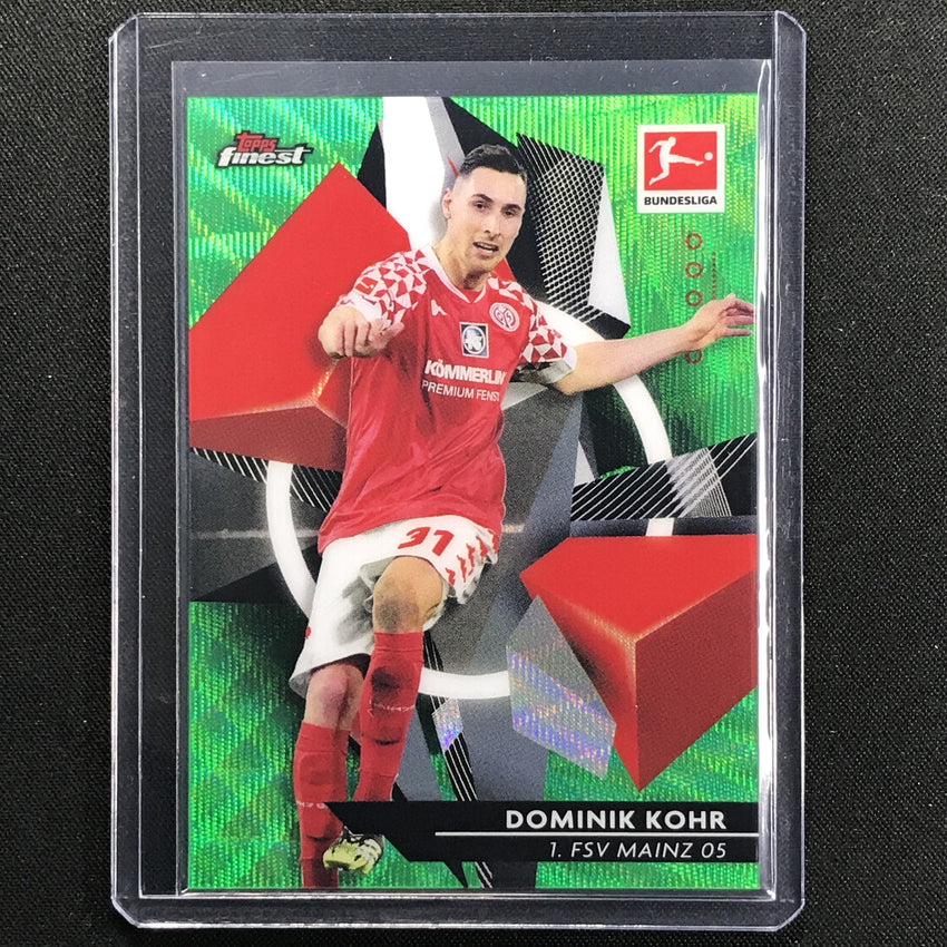 2020-21 Finest Bundesliga Dominik Kohr Base Refractor Green Wave 30/99