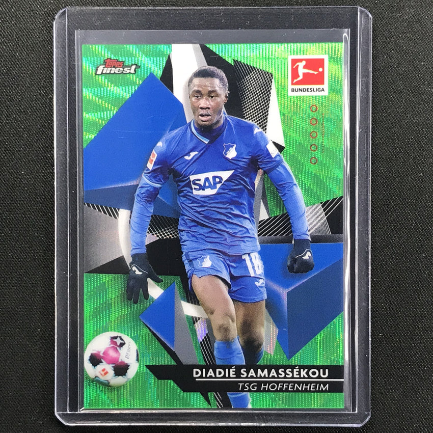 2020-21 Finest Bundesliga Diadie Samassekou Base Refractor Green Wave 93/99