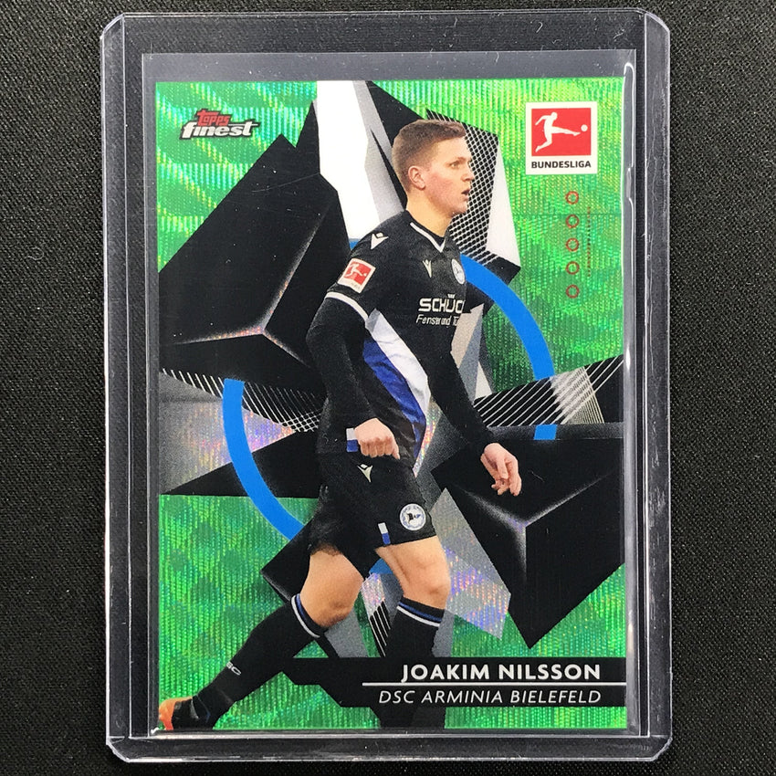 2020-21 Finest Bundesliga Joakim Nilsson Base Refractor Green Wave 46/99