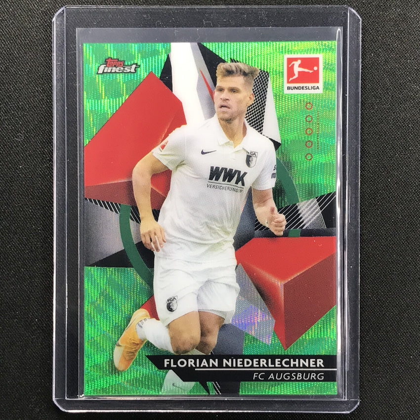 2020-21 Finest Bundesliga Florian Niederlechner Base Refractor Green Wave 38/99
