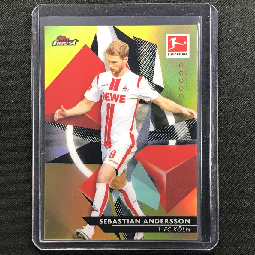 2020-21 Finest Bundesliga Sebastian Andersson Base Refractor Gold 35/50