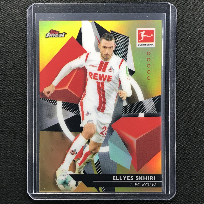 2020-21 Finest Bundesliga Ellyes Skhiri Base Refractor Gold 7/50
