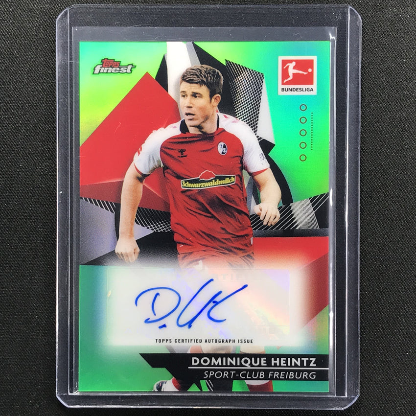 2020-21 Finest Bundesliga Dominique Heintz Base Autographs Refractor Green 49/50