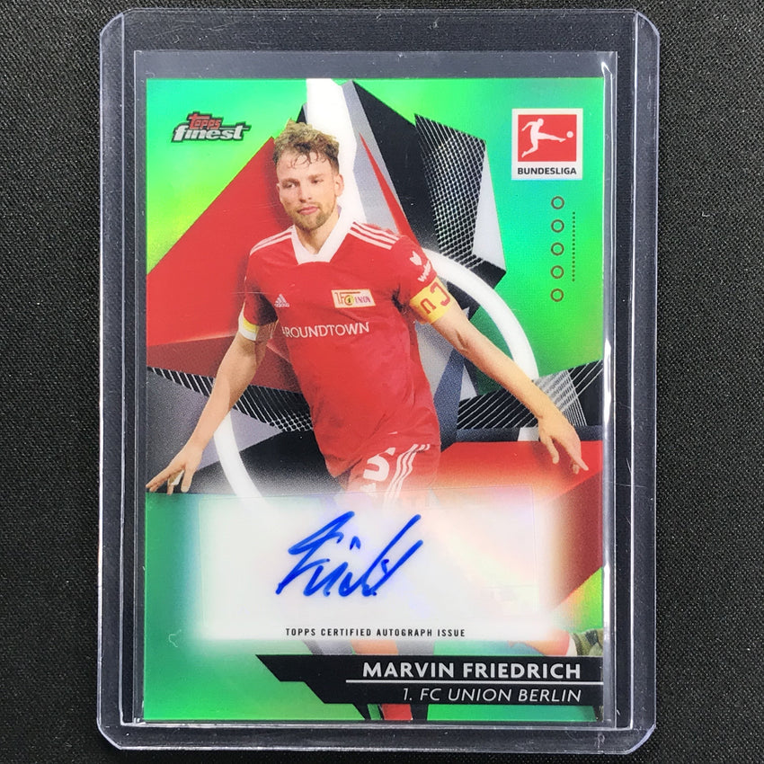 2020-21 Finest Bundesliga Marvin Friedrich Base Autographs Refractor Green 42/50