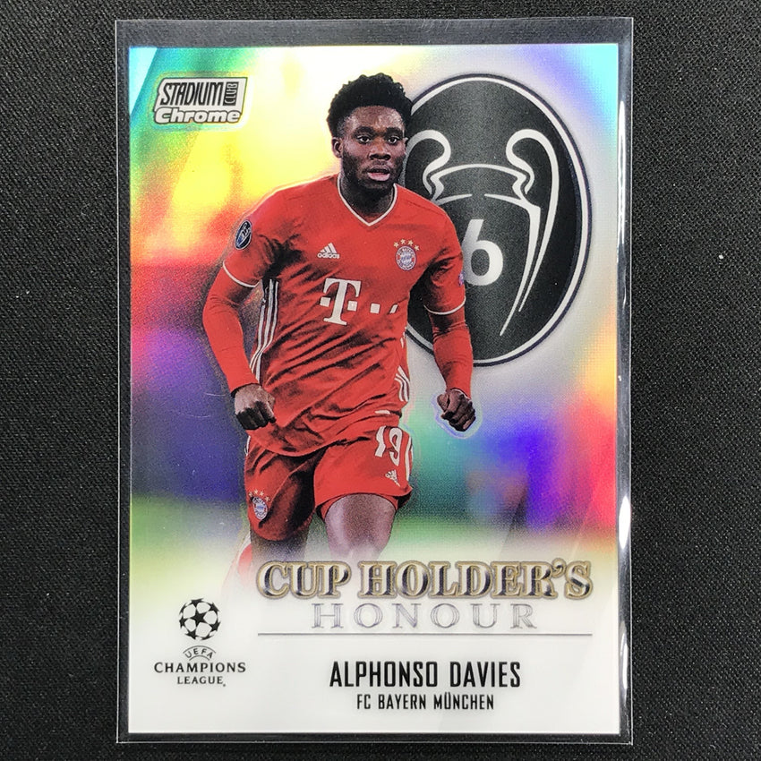 2020-21 Stadium Club Chrome Uefa Ucl Alphonso Davies Cup Holders Honour No Bma